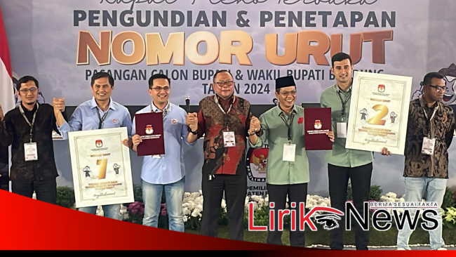 Ini Nomor Urut untuk Pilkada Kabupaten Bandung 2024