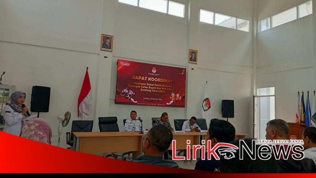 KPU Kabupaten Bandung Gelar Rakor Debat Pertama Calon Bupati dan Wakil Bupati Bandung